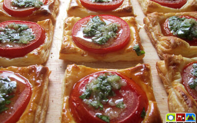 Blätterteig-Tomaten-Snack