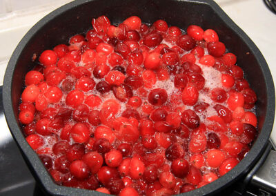 Cranberries kochen ein