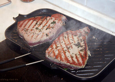 Thunfischsteaks in der Grillpfanne