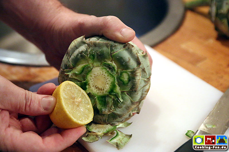 Artischocken im Ganzen mit Dip - Cooking-Fun