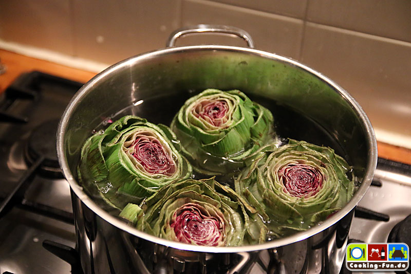 Artischocken im Ganzen mit Dip - Cooking-Fun