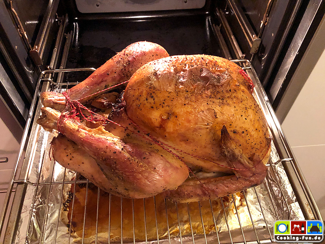 Thanksgiving Truthahn mit Apfelfüllung (Niedergarmethode) - Cooking-Fun